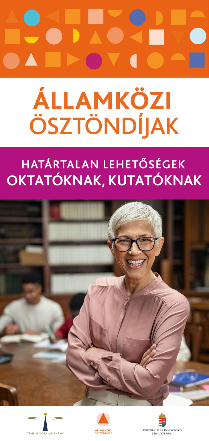 Államközi ösztöndíjak oktatóknak kutatóknak leporello borítója