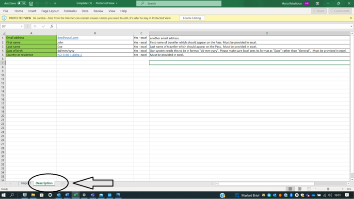 DiscoverEU utazási lehetőség jegyvásárlás Excel 2