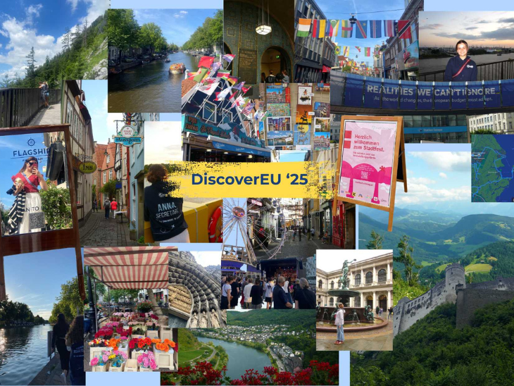 DiscoverEU utazó 2025 Mindel Anna utazási során készített színes fotógyűjtemény