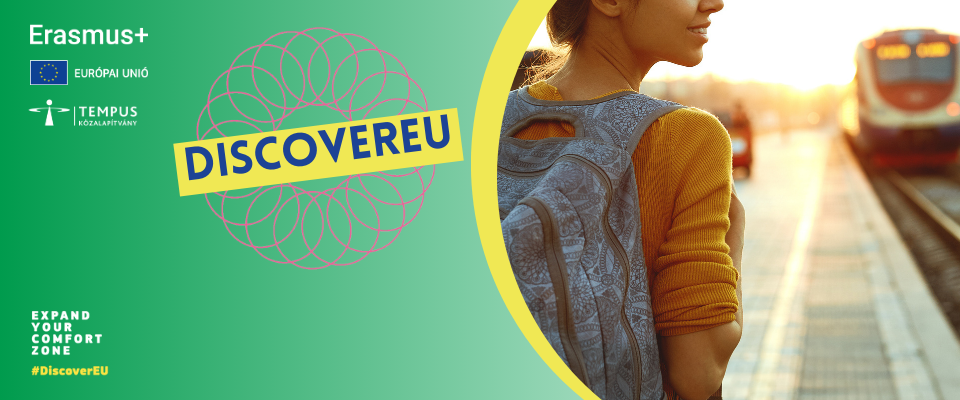 Ajánló grafika a Jelentkezz a DiscoverEU Videópályázatára! című tartalomhoz.