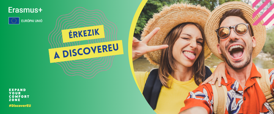 Ajánló grafika a Közeledik a következő DiscoverEU jelentkezési időszak! című tartalomhoz.