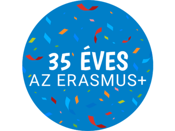 Erasmus 35 éves badge