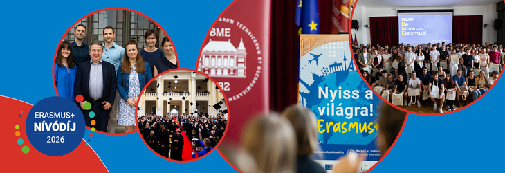 Fekvő banner a BME diákjainak és munkatársainak külföldi vendéghallgatóinak aktivitásairól
