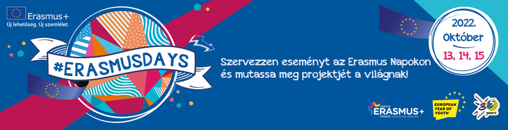 ErasmusDays 2022 szervezzen esemenyt web banner