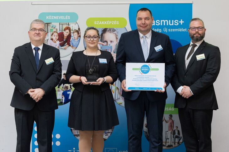 Az Erasmus Nívódíj átadása a Bakcsó Egyesületnek