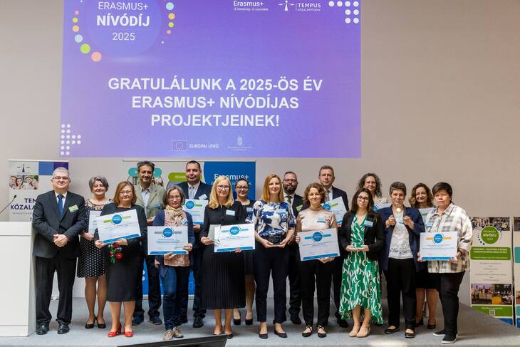Az Erasmus Nívódíj átadása csoportkép
