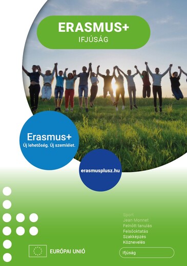 Erasmusplusz Ifjúság szervezeteknek leporello webre 2025 borítókép