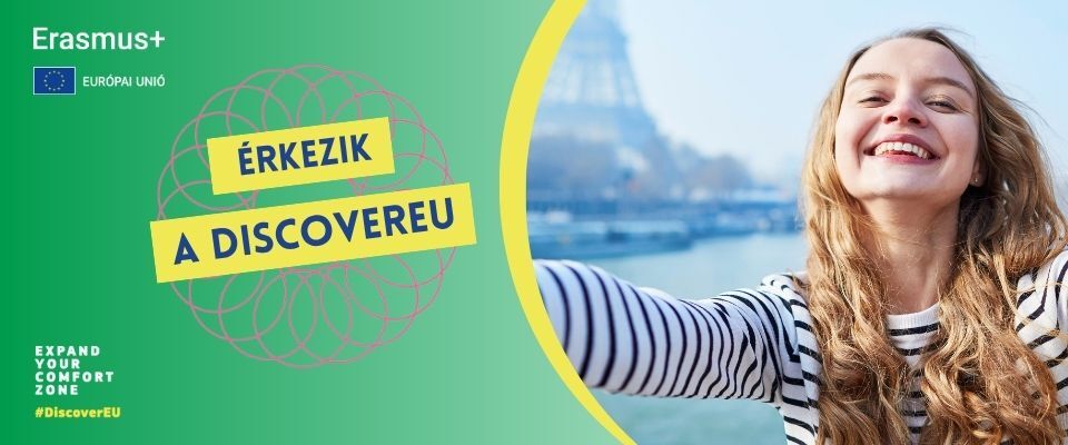 Ajánló grafika a A 18 évesek idén ősszel is jelentkezhetnek a DiscoverEU bérletekért! című tartalomhoz.