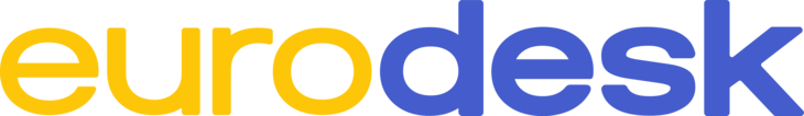 Eurodesk logó sárgával és kékkel