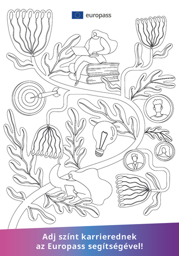 Színes kaland Europass interaktív szórólap borítóképe