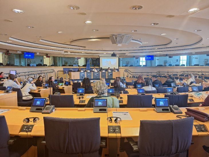 Kiscsoportos workshop az Európai Parlament egyik termében