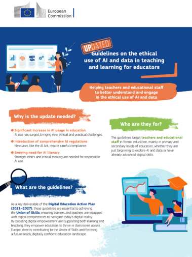 Guidelines on the ethical use of artificial intelligence and data in teaching and learning for educators