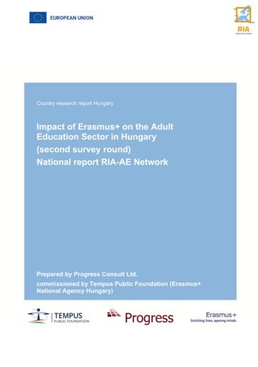 Impact of Erasmusplus on the Adult Education Sector kiadvány második kötete borítóképe