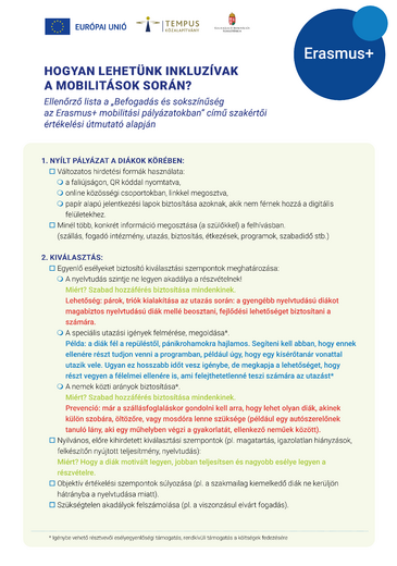 Hogyan lehetünk inkluzívak a mobilitások során