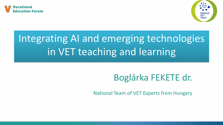 Egy magyar NVET szak&eacute;rtő is előad&aacute;st tartott a Gdańskban megrendezett V VET Forum elnevez&eacute;sű konferenci&aacute;n