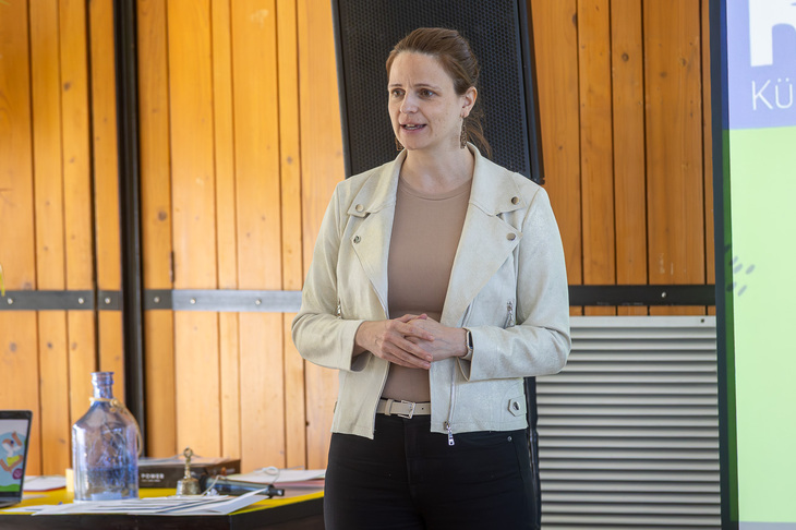 Szabó Csilla a Tempus Közalapítvány kommunikációs igazgatója megnyitja a kalandra fel rendezvényt