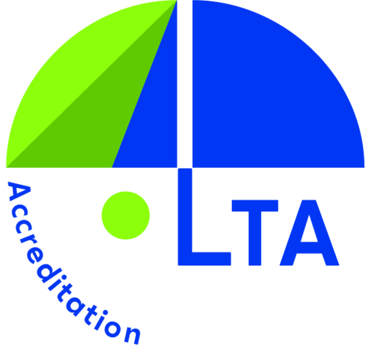 Hosszú távú együttműködés logója LTA betűkkel