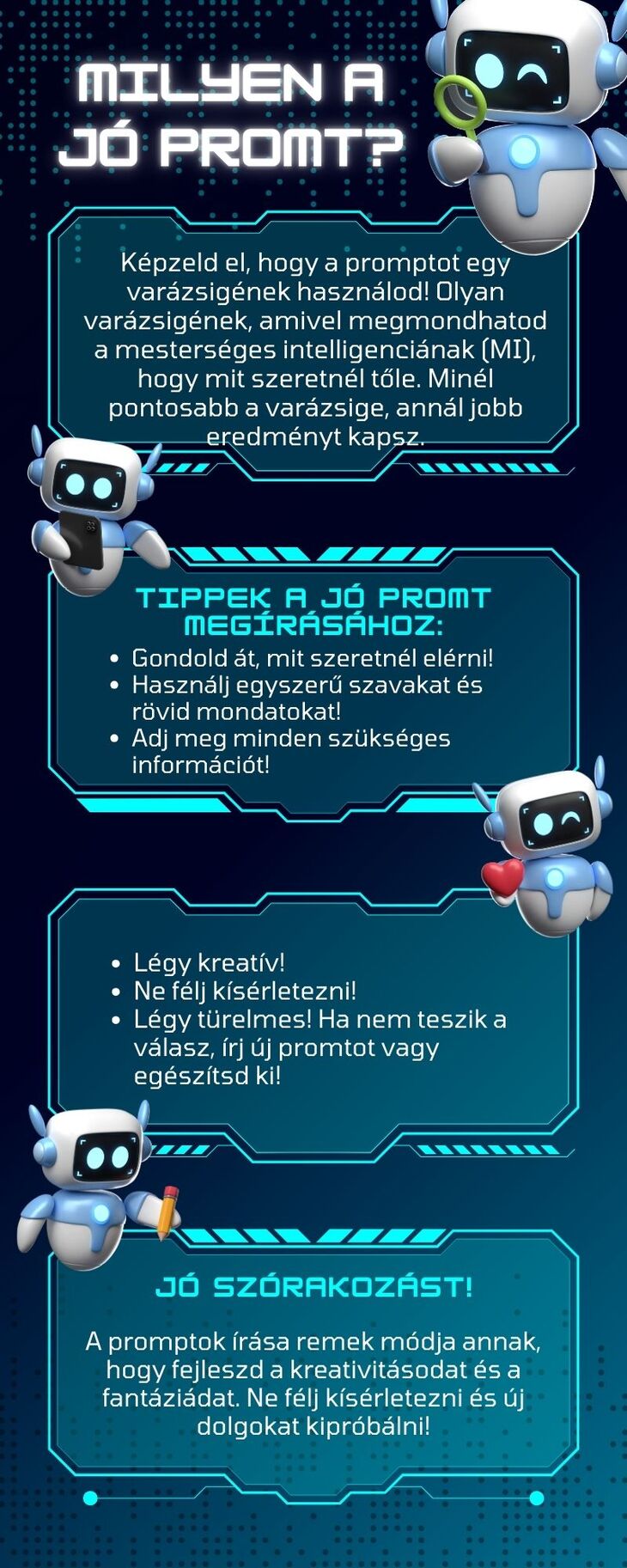 Milyen a jó prompt lista robotokkal