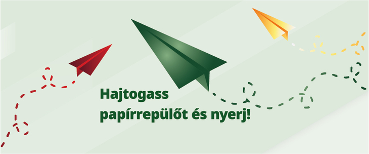 Pannónia papírrepülő nyereményjáték bannerkép