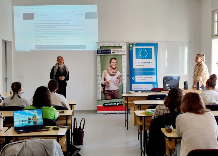 A Pécsi Tudományegyetem hallgatóinak tájékoztatást nyújtanak a Pannónia lehetőségekről