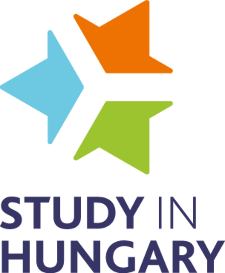 STUDY IN HUNGARY logó álló színes