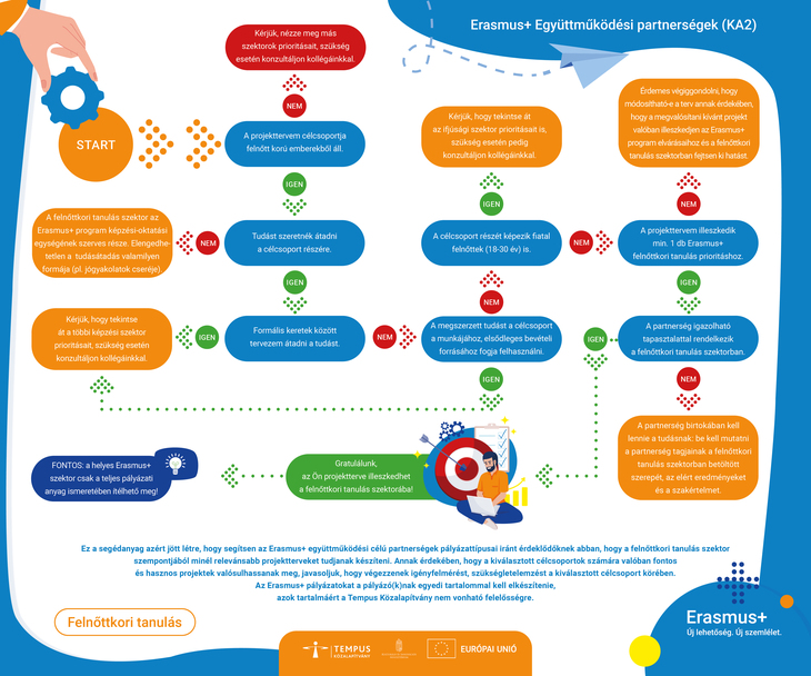 A helyes szektorválasztásról folyamatábra Felnőtt tanulás 2026