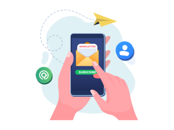 Feliratkozásra buzdító grafika a TKA hírlevél szekciójában