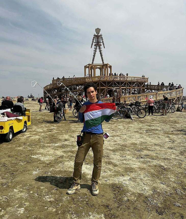 Burning Man fesztival a nevadai Black Rock sivatagban